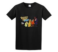 DEVELL Dastardly and Muttley in Their Flying Machines Mens Short Sleeve Black M