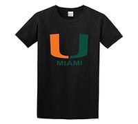 DEVELL Liver Davisuniversity of Miami Hurricanes Logo O Neck Men T-Shirt Black XXL