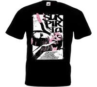 DEVELL Mens Tshirt Suspiria Movie Poster Dario Argento Black XL