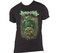 DEVELL Rivers of Nihil 'Owl' Casual Round Neck T Shirt Black L