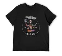 DEVELL Selfish Self-Ish Will Wood T-Shirt Vintage Clothes T-Shirt Men Black L