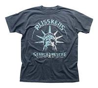 DEVELL Snake Plissken Fuga Da New York Search and Rescue Charcoal T-Shirt 9195 Black 3XL