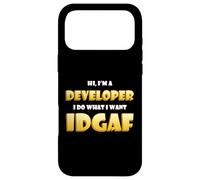 Developer IDGAF Funny Occupational Hacker Costume Coder Dev Coque pour iPhone 17 Pro Max
