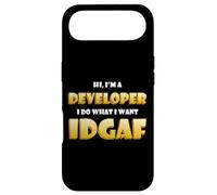 Developer IDGAF Funny Occupational Hacker Costume Coder Dev Coque pour iPhone Air