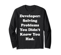 Developer Solving Problems You Didn't Know Funny Saying Manche Longue