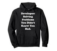 Developer Solving Problems You Didn't Know Funny Saying Sweat à Capuche