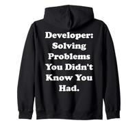 Developer Solving Problems You Didn't Know Funny Saying Sweat à Capuche