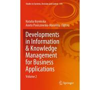 Developments In Information & Knowledge Management For Business Applications