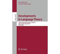 Developments In Language Theory