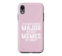 Développement de l'enfant Major by Day Memes Night Childcare Student Coque pour iPhone XR