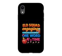 Développement du langage Vintage Enseignement ELD Teacher Squad Coque pour iPhone XR