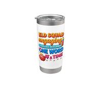 Développement du langage vintage Enseignement ELD Teacher Squad Gobelet isotherme en acier inoxydable double paroi