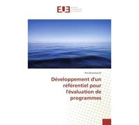 Développement d'un référentiel pour l'évaluation de programmes - Rita Bissoonauth - Universitaires Europeennes - broché - Essai