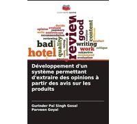 Développement d'un système permettant d'extraire des opinions à partir des avis sur les produits