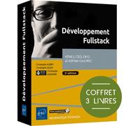 Développement Fullstack - Coffret de 3 livres : HTML5, CSS3, C#12 et ASP.Net Core MVC (2e édition) - Christophe Aubry - Eni Editions - Coffret - Manuel