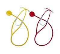 Développement Jouet pour DIY Assemblage en Caoutchouc Stéthoscope Modèle Ensemble Science Expérience Expérience Jouet - Couleur Aléatoire Haute QualitéTraitement Pratique