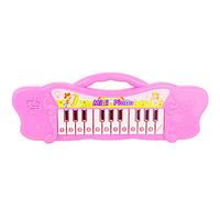 Développement précoce Musical Toy Pretend Mini Clavier de Piano électronique avec 7 chansons de démonstration pré-chargées Cadeau Enfants Rose élégant et populaireDurabilité