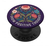 Développer des pensées positives | Inspirer la santé mentale Florale PopSockets PopGrip Adhésif