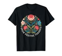 Développer des pensées positives | Inspirer la santé mentale Florale T-Shirt