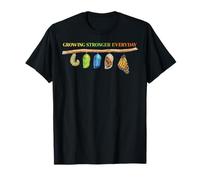 Développer Plus Fort Chaque Jour Cycle de Vie des Papillons T-Shirt