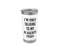Développeur d'agents d'IA Funny Vibe Coding Prompt Engineer Coder Gobelet isotherme en acier inoxydable double paroi