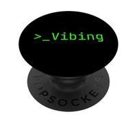 Développeur d'agents d'IA Funny Vibe Coding Prompt Engineer Coder PopSockets PopGrip Adhésif