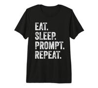 Développeur d'agents d'IA Funny Vibe Coding Prompt Engineer Coder T-Shirt Haut de Gamme