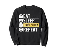 Développeur de Programmation Python Eat Sleep Learn Python Repeat Sweatshirt