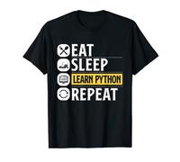 Développeur de programmation Python Eat Sleep Learn Python Repeat T-Shirt