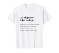 Développeur Informatique Définition Drôle Programmation T-Shirt