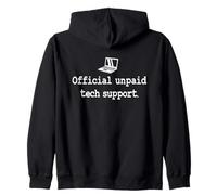 Développeur IT Guy Nerd Y2K Support Technique Officiel Non payé Sweat à Capuche