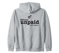 Développeur IT Guy Nerd Y2K Support Technique Officiel Non payé Sweat à Capuche