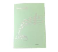 Développez le dossier de musique, partition Piano, 4 Pages, support rangement en plastique, format A4, chœur dédié aux étudiants art Pour Partitions Musique(Green)