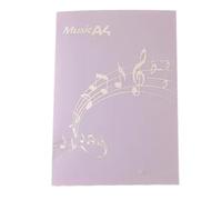 Développez le dossier de musique, partition Piano, 4 Pages, support rangement en plastique, format A4, chœur dédié aux étudiants art Pour Partitions Musique(Purple)
