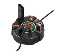 Développez Les Capacités De Votre Ordinateur De Bureau Avec Notre Extenseur De Port USB. Équipé De Plusieurs Interfaces USB 3.0/3.1 Haute Vitesse, D'une Sortie Audio Et D'un Lecteur De Carte Multifonc