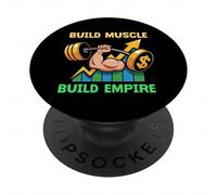 Développez Vos Muscles, bâtissez Votre Empire, Motivation, h PopSockets PopGrip Adhésif