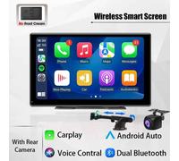 Develuck-Lecteur intelligent portable MP5 Carplay,moniteur sans fil,Android Auto et Touriste,Bluetooth Musique,AUX USB BT 5.0 IPS,9 pouces - Type Camera Bracket-128