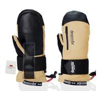 devembr Mitaines de Ski avec Protège-Poignets, Pitaines de Snowboard à écran Tactile, Imperméables, Jaune, S