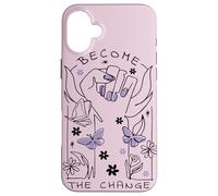 Devenez Le Changement - Design Papillon féministe Coque pour iPhone 16 Plus