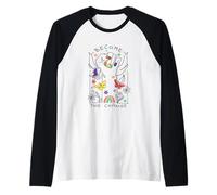 Devenez Le Changement - Pride Empowerment Rainbow LGBTQ+ Manche Raglan