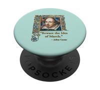 Devenez Les idées de Mars Citation Shakespeare PopSockets PopGrip Adhésif