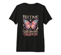Devenez Qui Vous étiez censé être Papillon T-Shirt Haut de Gamme