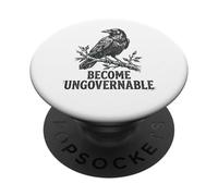 Devenez Un Corbeau drôle ingouvernable PopSockets PopGrip Adhésif