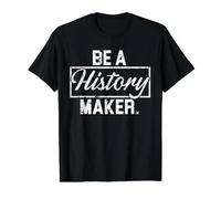 Devenez Un créateur d'histoire Enseignant Étudiant Historien Ascendance T-Shirt Graphique avec Valeur, Homme, Noir, M