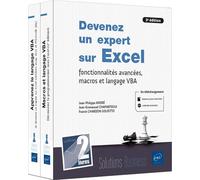 Devenez un expert sur Excel - Fonctionnalités avancées, macros et langage VBA (3e édition) - Jean-Philippe André - Eni Editions - Coffret - Manuel