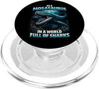 Devenez Un mosasaure dans Un Monde rempli de Requins dans la mer préhistorique PopSockets PopGrip pour MagSafe