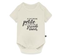 Devenir Grande Sœur Annonce Grossesse Body Manches Courtes Bébé Bio