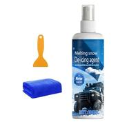 Déverglaçant En Spray Pour Pare-Brise De Voiture, 100ml Agent De Fusion Dégivrant Neige, Spray Anti-Buée Et Dégivrage, Pour Pare-Brise Essuie-Glace Voiture Camping-Car Camion Garage Autoroute Stationn