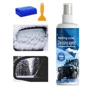 Déverglaçant En Spray Pour Pare-Brise De Voiture - 100ml Agent De Fusion Dégivrant Neige - Spray Polyvalent Pour Enlèvement De La Neige - pour Voiture Camping-car Camion Vitre Essuie-glace Garage Auto