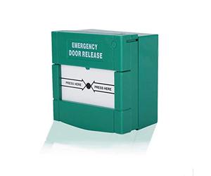 Déverrouillage d'urgence Porte Alarme Feu Verre Alarme de sécurité Verte pour la sécurité à Domicile